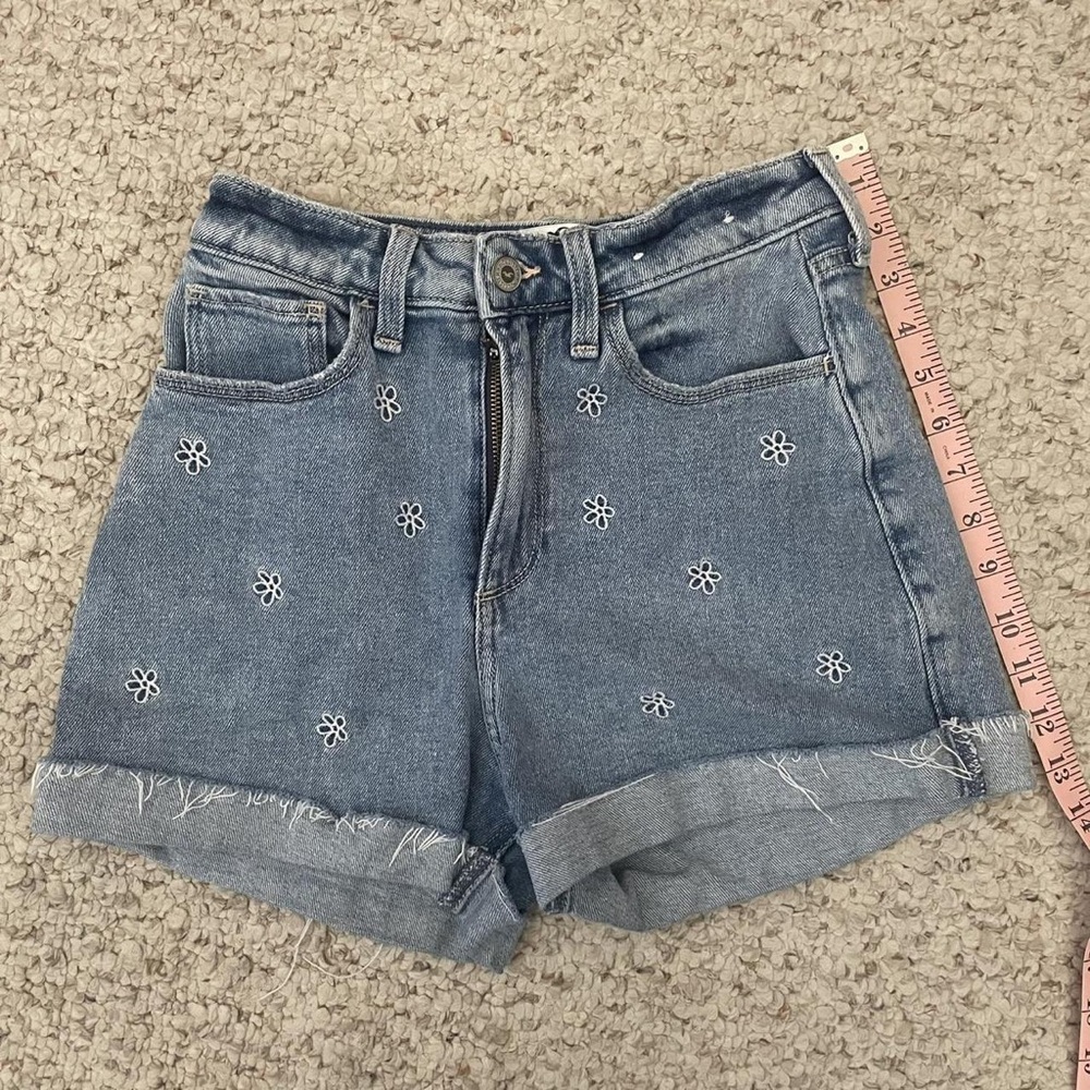 Embroidered Denim Women Shorts
